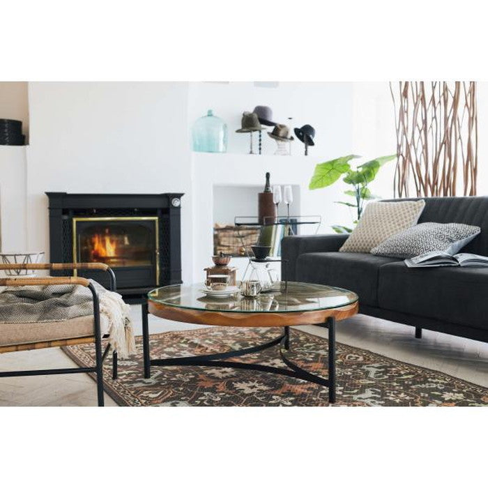 ラウンドテーブル ブラウン φ90×H36  azu-jw-638の画像