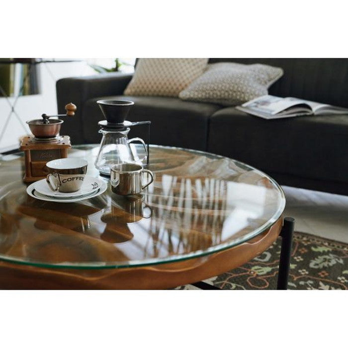 ラウンドテーブル ブラウン φ90×H36  azu-jw-638の画像