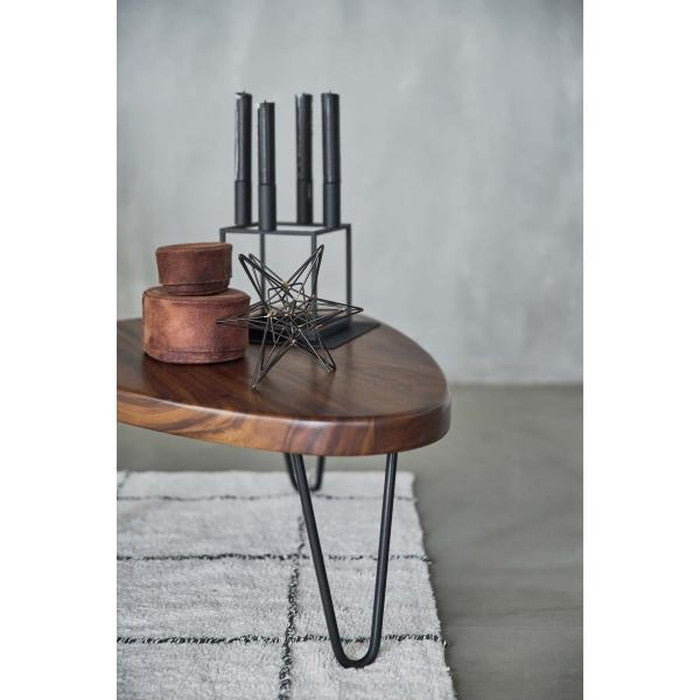 センターテーブル ブラウン W80×D55×H30  azu-jw-640の画像