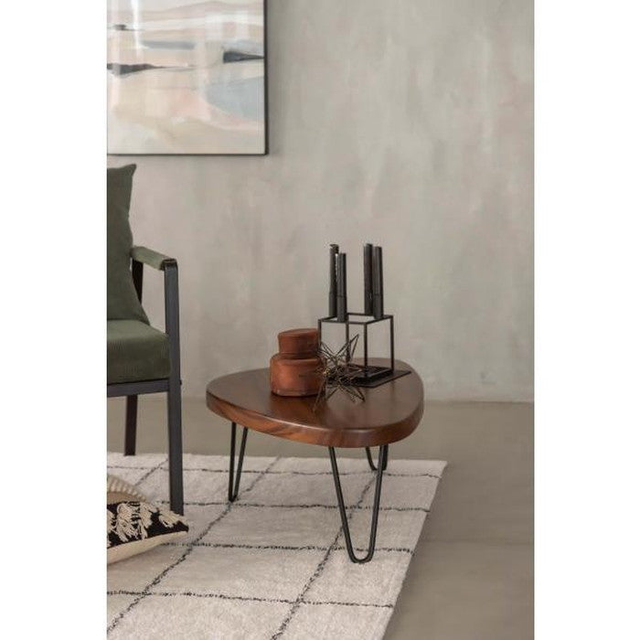 センターテーブル ブラウン W80×D55×H30  azu-jw-640の画像