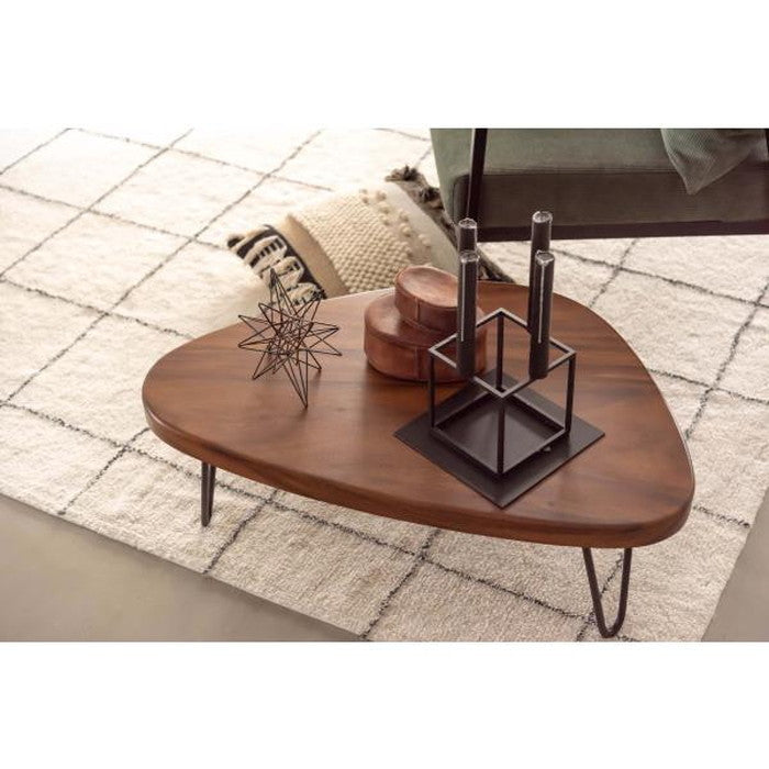 センターテーブル ブラウン W80×D55×H30  azu-jw-640の画像