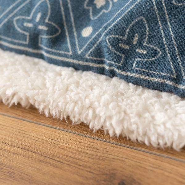 薄掛 コタツ布団 こたつ 正方形 インディゴ W185×D185  azu-kk-137の画像