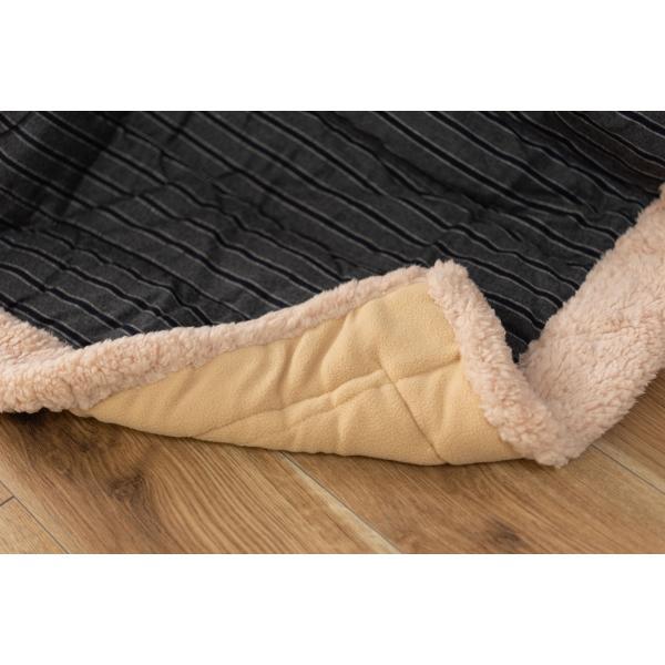 薄掛 コタツ布団 こたつ 長方形 グレー ネイビー W190×D230  azu-kk-140の画像