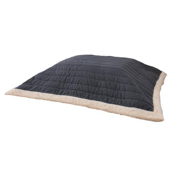 薄掛 コタツ布団 こたつ 長方形 グレー ネイビー W190×D230  azu-kk-140の画像