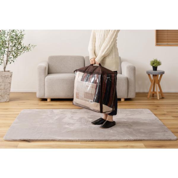 薄掛 コタツ布団 こたつ 長方形 ネイビー W190×D230 こたつ布団 ボーダー ストライプ シンプル 洋室 和室 リビング 長方形 約190?230 掛ふとん おしゃれ 薄掛け フリース 保温性 正方形こたつ布団 ふとん ネイビーとレッドのボーダー柄 azu-kk-160の画像