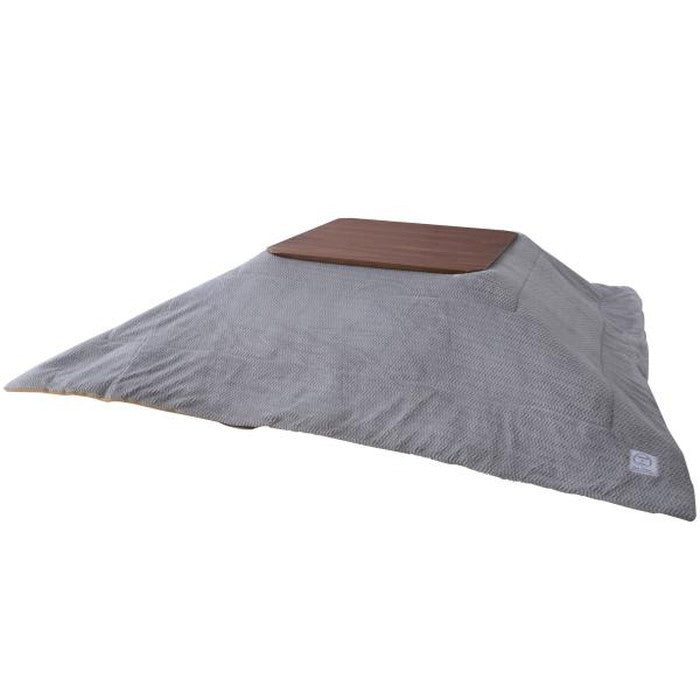 薄掛 コタツ布団 こたつ 正方形 グレー ネイビー W190×D190 こたつ こたつ布団 コタツふとん こたつふとん 癒し 保温正方形 サイズ約190?190 シンプル おしゃれ ヘリンボーン柄 モダン カジュアル 西海岸 ヴィンテージ ナチュラル 北欧 和室 薄掛け フリース なめらかな肌触り azu-kk-163の画像