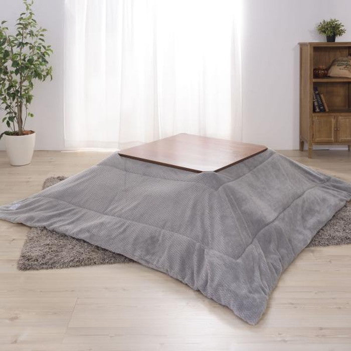 薄掛 コタツ布団 こたつ 正方形 グレー ネイビー W190×D190 こたつ こたつ布団 コタツふとん こたつふとん 癒し 保温正方形 サイズ約190?190 シンプル おしゃれ ヘリンボーン柄 モダン カジュアル 西海岸 ヴィンテージ ナチュラル 北欧 和室 薄掛け フリース なめらかな肌触り azu-kk-163の画像