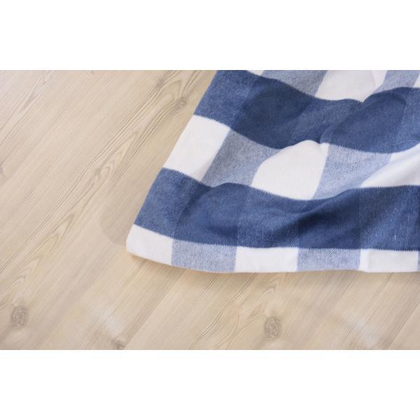 薄掛 コタツ布団 こたつ 正方形 ブルー グレー W190×D190  azu-kk-165の画像