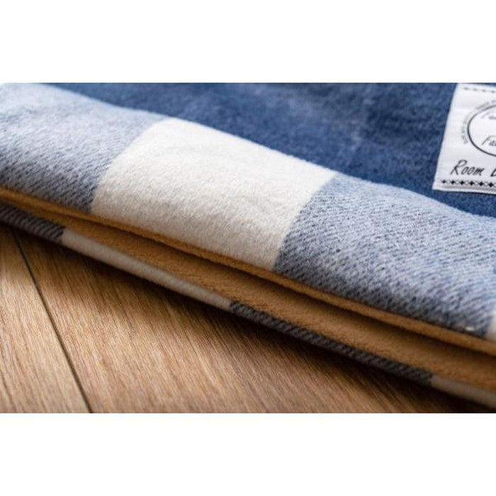 薄掛 コタツ布団 こたつ 長方形 ブルー W190×D230  azu-kk-166の画像