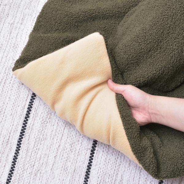 こたつ布団 長方形 チャコールブラウン カーキ W190×D230 こたつ布団 長方形 190×230 防寒 シンプル おしゃれ もこもこ ふわふわ かわいい 120×80対応 ブラウン カーキ azu-kk-170の画像