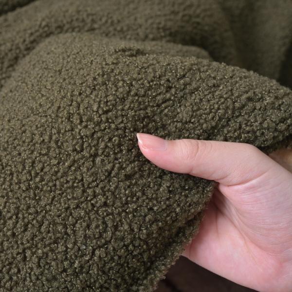 こたつ布団 長方形 チャコールブラウン カーキ W190×D230 こたつ布団 長方形 190×230 防寒 シンプル おしゃれ もこもこ ふわふわ かわいい 120×80対応 ブラウン カーキ azu-kk-170の画像