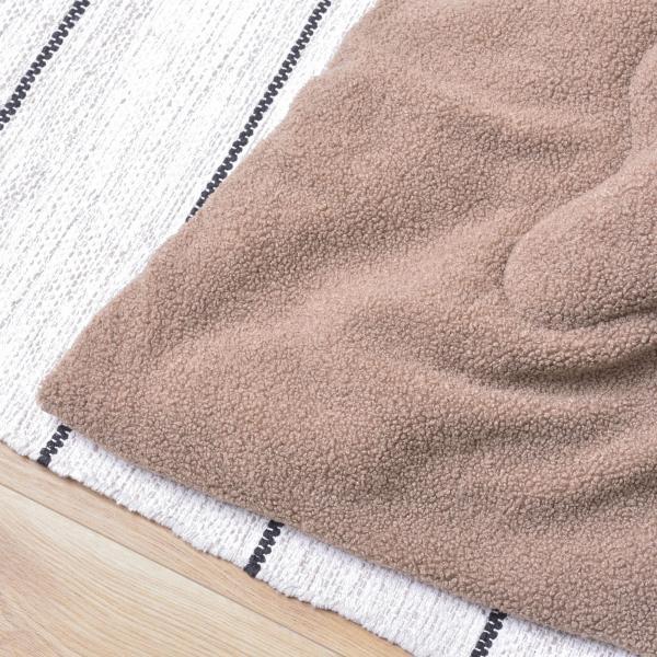 こたつ布団 長方形 チャコールブラウン カーキ W190×D230 こたつ布団 長方形 190×230 防寒 シンプル おしゃれ もこもこ ふわふわ かわいい 120×80対応 ブラウン カーキ azu-kk-170の画像