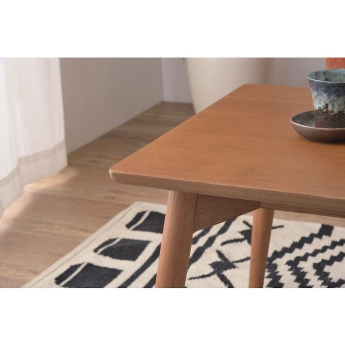 カラメリ センターテーブル ブラウン ナチュラル W100×D50×H40 テーブル ローテーブル リビングテーブル かわいい 北欧 おしゃれ センターテーブル パソコンデスク シンプル 木製 天然木 ウッド 幅100センチ 1人暮らし カジュアル ブラウン azu-krm-100の画像