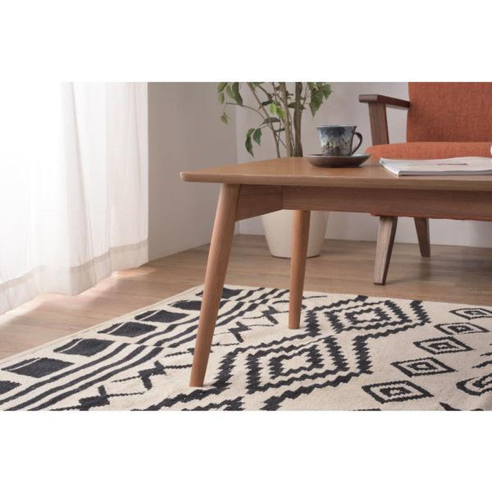 カラメリ センターテーブル ブラウン ナチュラル W100×D50×H40 テーブル ローテーブル リビングテーブル かわいい 北欧 おしゃれ センターテーブル パソコンデスク シンプル 木製 天然木 ウッド 幅100センチ 1人暮らし カジュアル ブラウン azu-krm-100の画像