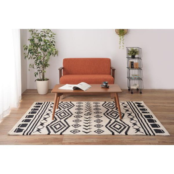 カラメリ センターテーブル ブラウン ナチュラル W100×D50×H40 テーブル ローテーブル リビングテーブル かわいい 北欧 おしゃれ センターテーブル パソコンデスク シンプル 木製 天然木 ウッド 幅100センチ 1人暮らし カジュアル ブラウン azu-krm-100の画像