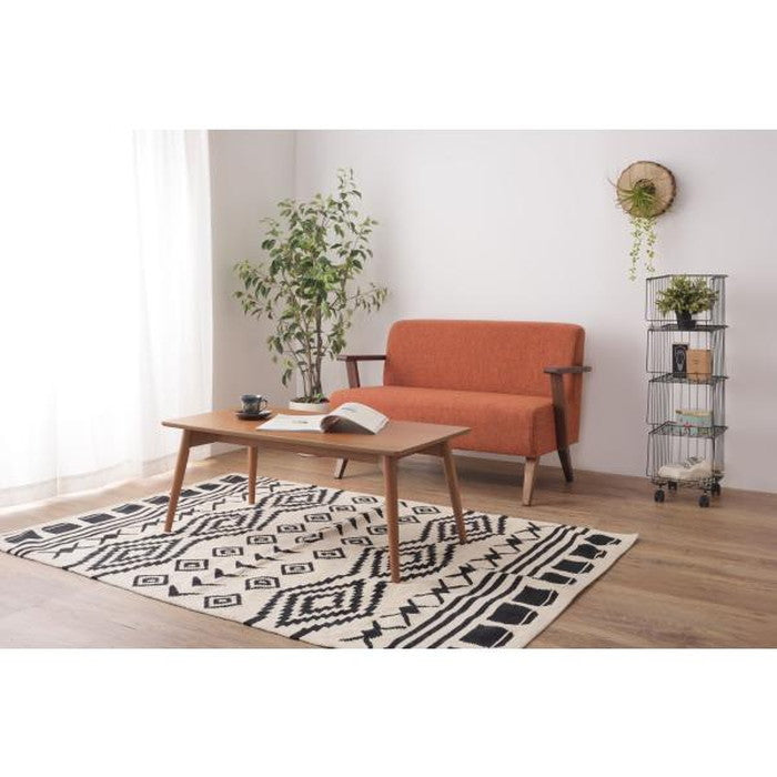 カラメリ センターテーブル ブラウン ナチュラル W100×D50×H40 テーブル ローテーブル リビングテーブル かわいい 北欧 おしゃれ センターテーブル パソコンデスク シンプル 木製 天然木 ウッド 幅100センチ 1人暮らし カジュアル ブラウン azu-krm-100の画像