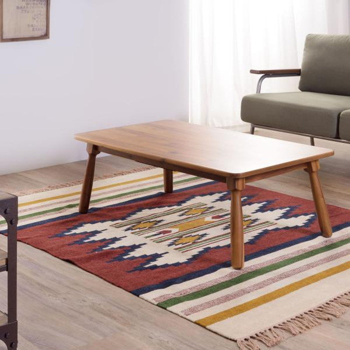 こたつ 炬燵 コタツテーブル ブラウン W105×D60×H38  azu-kt-104の画像