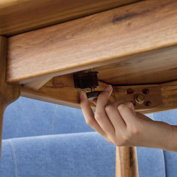 こたつ 炬燵 コタツテーブル ブラウン W105×D60×H38  azu-kt-104の画像