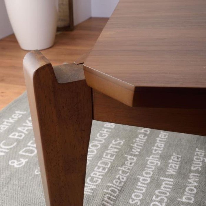 こたつ 炬燵 コタツテーブル ブラウン W75×D75×H38 こたつ 炬燵 ウォルナット 天然木 リビングコタツ センターテーブル 木製品 カフェテーブル こたつ布団ずれない構造 北欧 おしゃれ シンプル モダン 和室 洋室 ひとり暮らし テーブル 幅75センチ azu-kt-107の画像