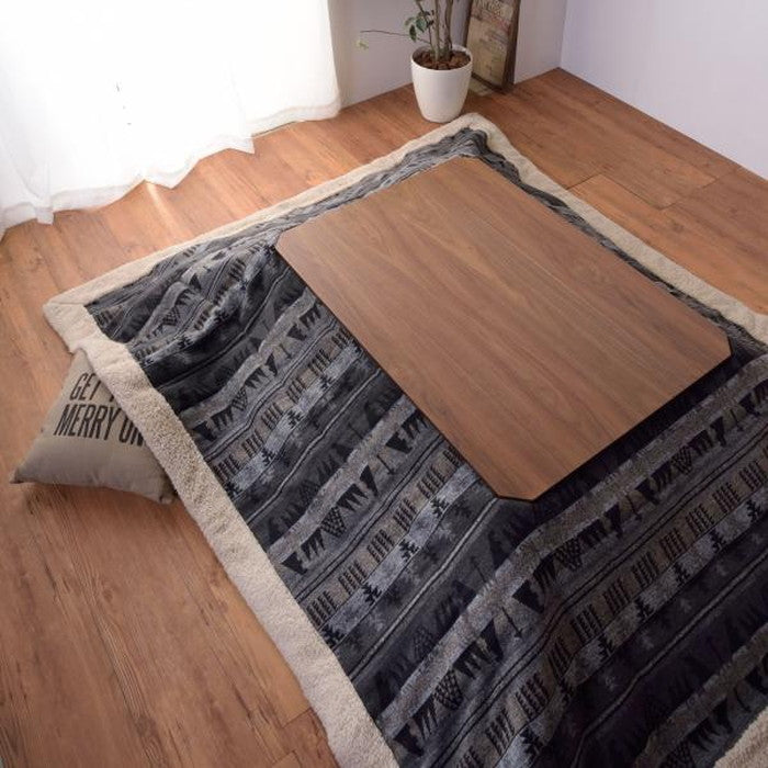 こたつ 炬燵 コタツテーブル ブラウン W105×D75×H38  azu-kt-108の画像