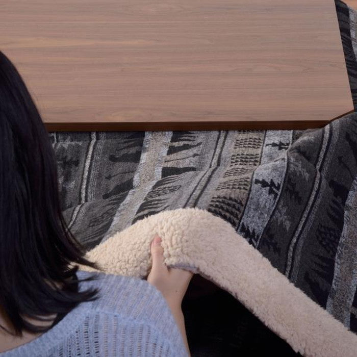 こたつ 炬燵 コタツテーブル ブラウン W105×D75×H38  azu-kt-108の画像