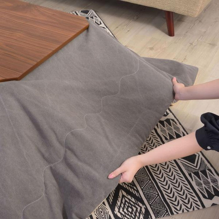 こたつ 炬燵 コタツテーブル ブラウン W105×D75×H38  azu-kt-108の画像