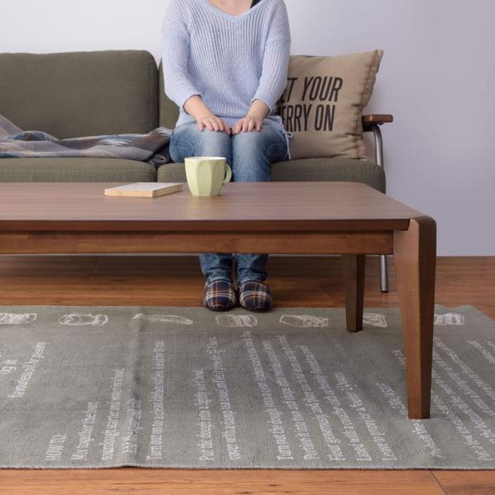 こたつ 炬燵 コタツテーブル ブラウン W105×D75×H38  azu-kt-108の画像