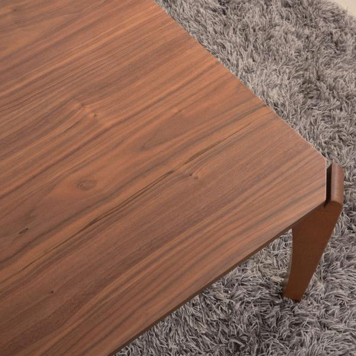 こたつ 炬燵 コタツテーブル ブラウン W90×D60×H38 こたつ 炬燵 ウォルナット 天然木 リビングコタツ センターテーブル 木製品 カフェテーブル こたつ布団ずれない構造 北欧 おしゃれ シンプル モダン 和室 洋室 ひとり暮らし テーブル 幅90センチ azu-kt-109の画像