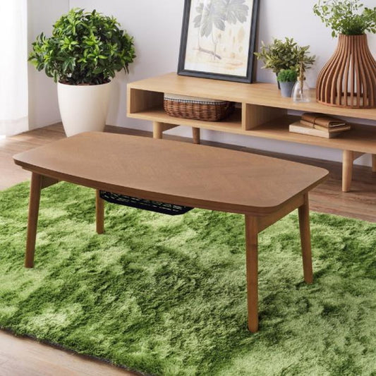 こたつ 炬燵 コタツテーブル ブラウン W90×D50×H36  azu-kt-111の画像