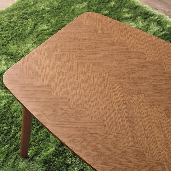 こたつ 炬燵 コタツテーブル ブラウン W90×D50×H36  azu-kt-111の画像