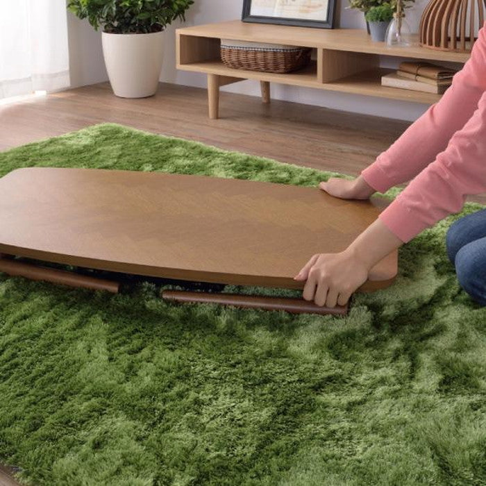 こたつ 炬燵 コタツテーブル ブラウン W90×D50×H36  azu-kt-111の画像