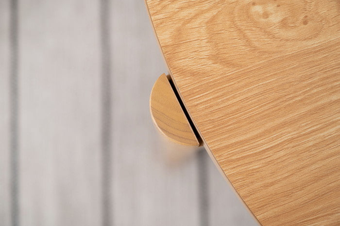 ラウンド コタツ リバーシブル ナチュラル W84.5×D84.5×H40/70(天板Φ80)  azu-kt-119の画像