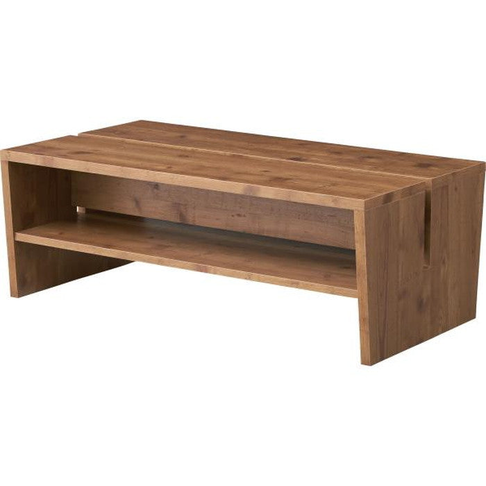 マガジンラックテーブル ナチュラル W100×D55×H36  azu-le-300の画像