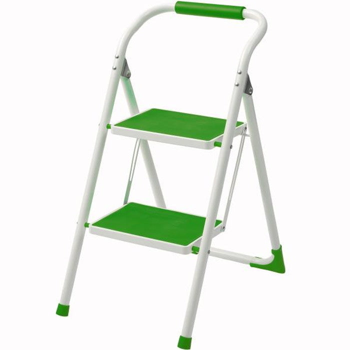 踏み台 ステップ台 グリーン オレンジ イエロー W39×D54×H76 脚立 折りたたみ 踏み台 2段 ステップ台 折り畳み 安全 丈夫 スリム 手すり付き 手すり 子供 子ども 洗面所 折り畳み おしゃれ トイレ 手洗い 洗車 軽量 軽い 収納 スチール キッズ グリーン オレンジ イエロー azu-lfs-007の画像