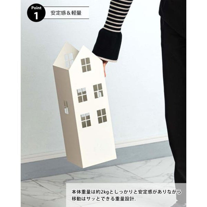 傘立て グレー ホワイト W15.5×D15.5×H49  azu-lfs-185の画像