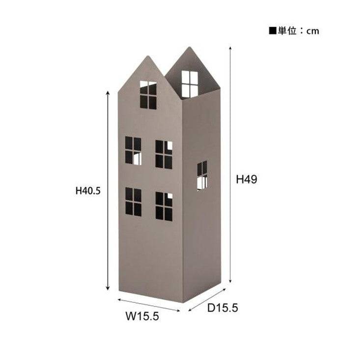 傘立て グレー ホワイト W15.5×D15.5×H49  azu-lfs-185の画像
