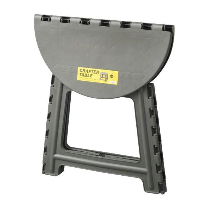 クラフターテーブル サークル ブラック グリーン サンドベージュ W58×D58×H46 クラフターテーブル 机 折りたたみテーブル フォールディングテーブル 円形 円卓 サークル アウトドア 屋外 野外 キャンプ BBQ ポリプロピレン 持ち運び コンパクト サンドベージュ グリーン カーキ ブラック azu-lfs-414の画像