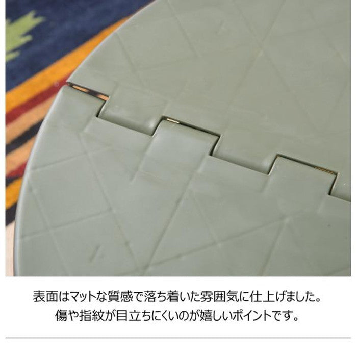 クラフターテーブル スクエア ブラック グリーン サンドベージュ W65×D45×H50 クラフターテーブル 机 折りたたみテーブル フォールディングテーブル スクエア 四角 アウトドア 屋外 野外 キャンプ BBQ ポリプロピレン 持ち運び コンパクト サンドベージュ グリーン カーキ ブラック azu-lfs-415の画像