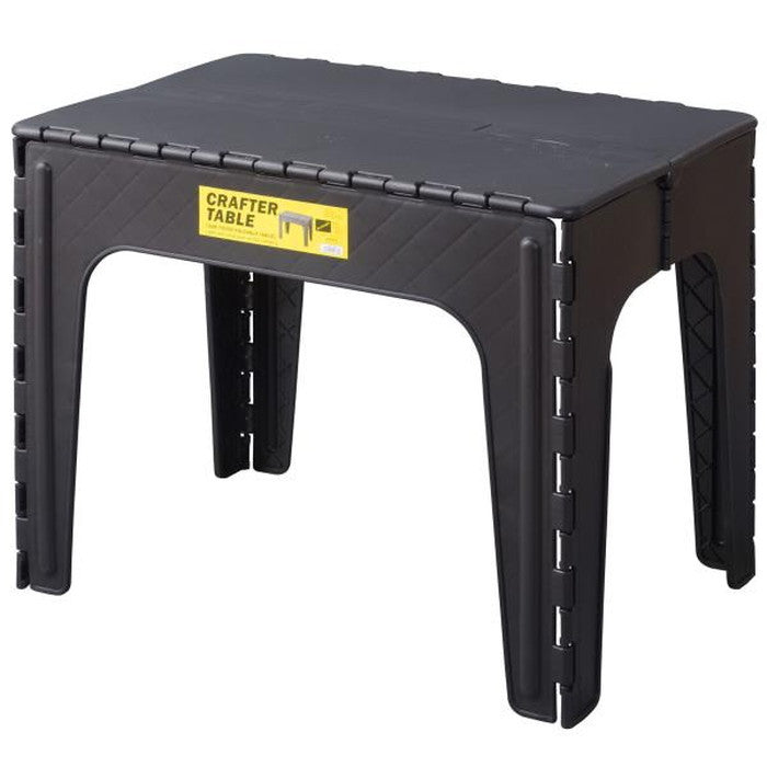 クラフターテーブル スクエア ブラック グリーン サンドベージュ W65×D45×H50 クラフターテーブル 机 折りたたみテーブル フォールディングテーブル スクエア 四角 アウトドア 屋外 野外 キャンプ BBQ ポリプロピレン 持ち運び コンパクト サンドベージュ グリーン カーキ ブラック azu-lfs-415の画像