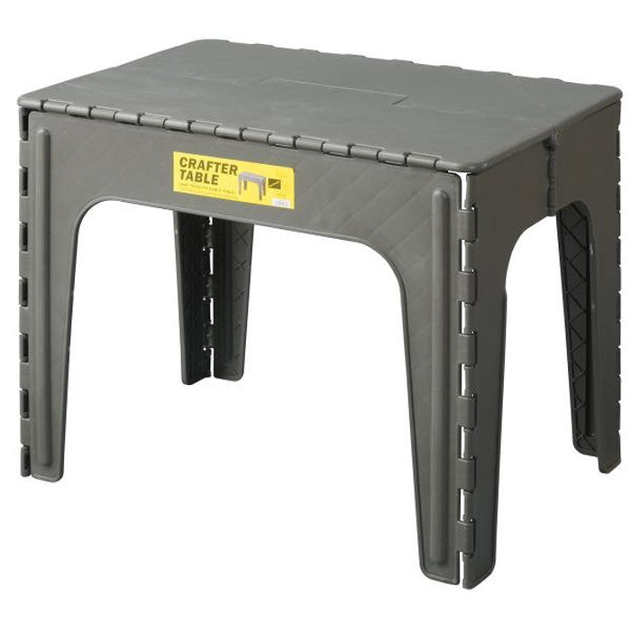 クラフターテーブル スクエア ブラック グリーン サンドベージュ W65×D45×H50 クラフターテーブル 机 折りたたみテーブル フォールディングテーブル スクエア 四角 アウトドア 屋外 野外 キャンプ BBQ ポリプロピレン 持ち運び コンパクト サンドベージュ グリーン カーキ ブラック azu-lfs-415の画像