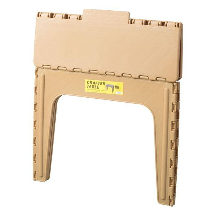 クラフターテーブル スクエア ブラック グリーン サンドベージュ W65×D45×H50 クラフターテーブル 机 折りたたみテーブル フォールディングテーブル スクエア 四角 アウトドア 屋外 野外 キャンプ BBQ ポリプロピレン 持ち運び コンパクト サンドベージュ グリーン カーキ ブラック azu-lfs-415の画像