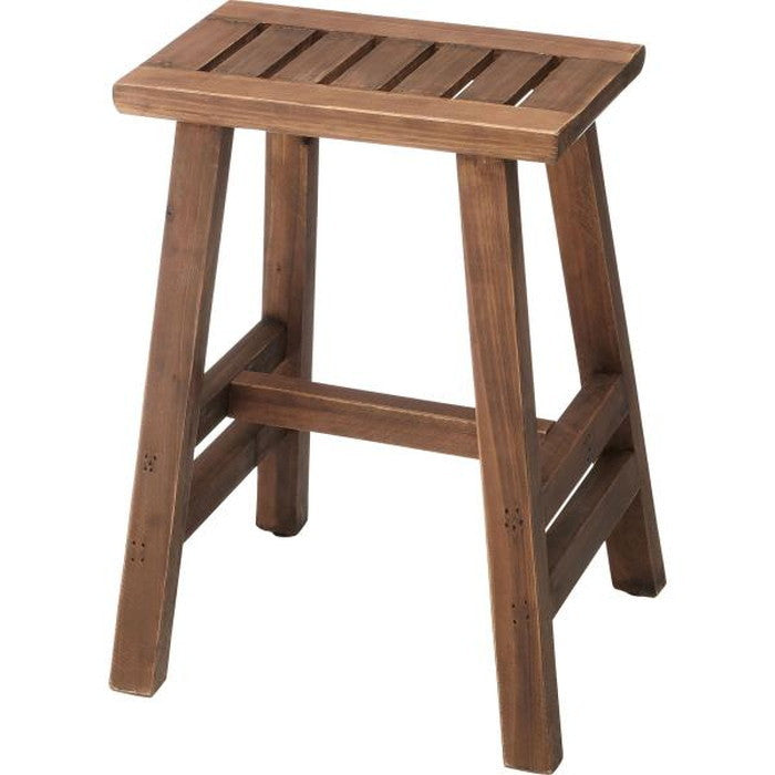 ソーレ スツール ブラウン W33×D30×H44 座面:33×21  azu-lfs-491の画像