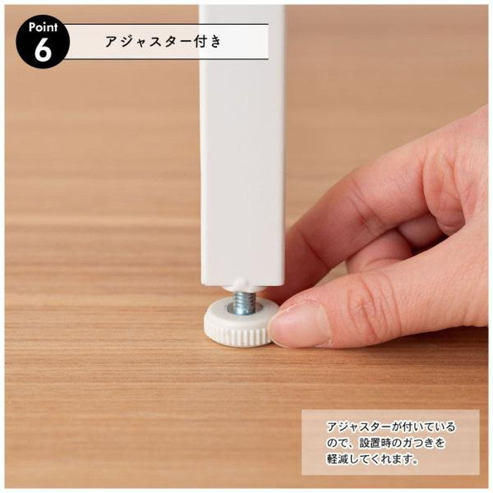 石目調フォールディングレンジラック ブラック ホワイト W62×D37×H45  折りたたみ 折り畳み azu-lfs-53の画像