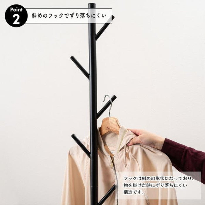 ハンガー ブラック グレー ホワイト W26×D26×H175  azu-lfs-54の画像