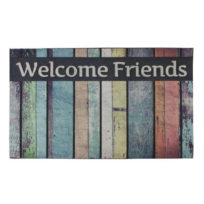 ドアマット 約W76×D46 厚み:7mm 玄関マット ドアマット 水洗い可 モダン 北欧 おしゃれ レトロ ヴィンテージ アンティーク ずれにくい ゴム 滑りにくい 薄い 薄型 室内 敷物 azu-lfs-753の画像