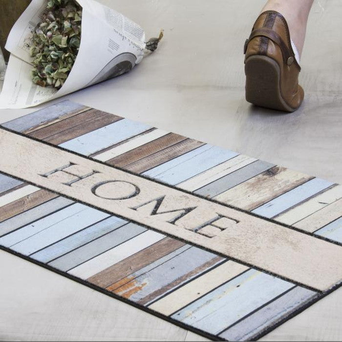 ドアマット 約W76×D46 厚み:7mm 玄関マット ドアマット 水洗い可 モダン 北欧 おしゃれ レトロ ヴィンテージ アンティーク ずれにくい ゴム 滑りにくい 薄い 薄型 室内 敷物 azu-lfs-753の画像