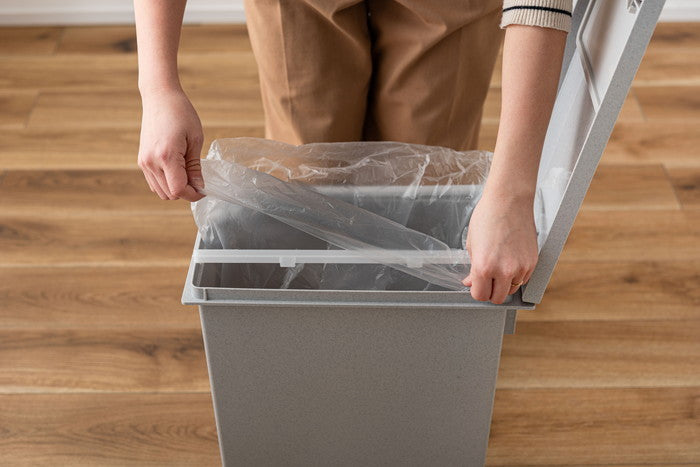 トラッシュカン 20L ブラック グレー W20×D35.5×H45  azu-lfs-860の画像