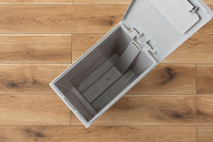 トラッシュカン 20L ブラック グレー W20×D35.5×H45  azu-lfs-860の画像