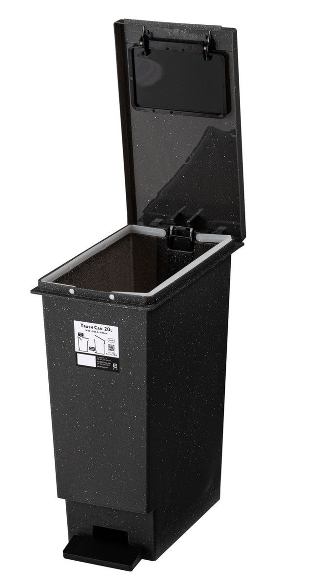 トラッシュカン 20L ブラック グレー W20×D35.5×H45  azu-lfs-860の画像