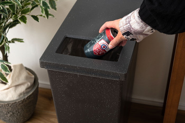 トラッシュカン 45L ブラック グレー W26.5×D45.5×H55.5  azu-lfs-861の画像